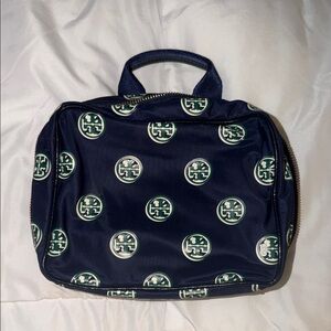 Navy Blue Tory Burch Makeup Bag